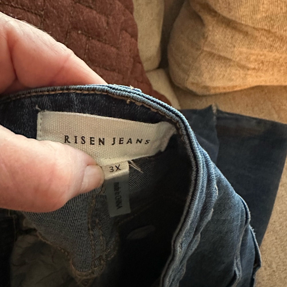 Risen High Rise Cropped Wide Leg Jeans - Picture 7 of 9